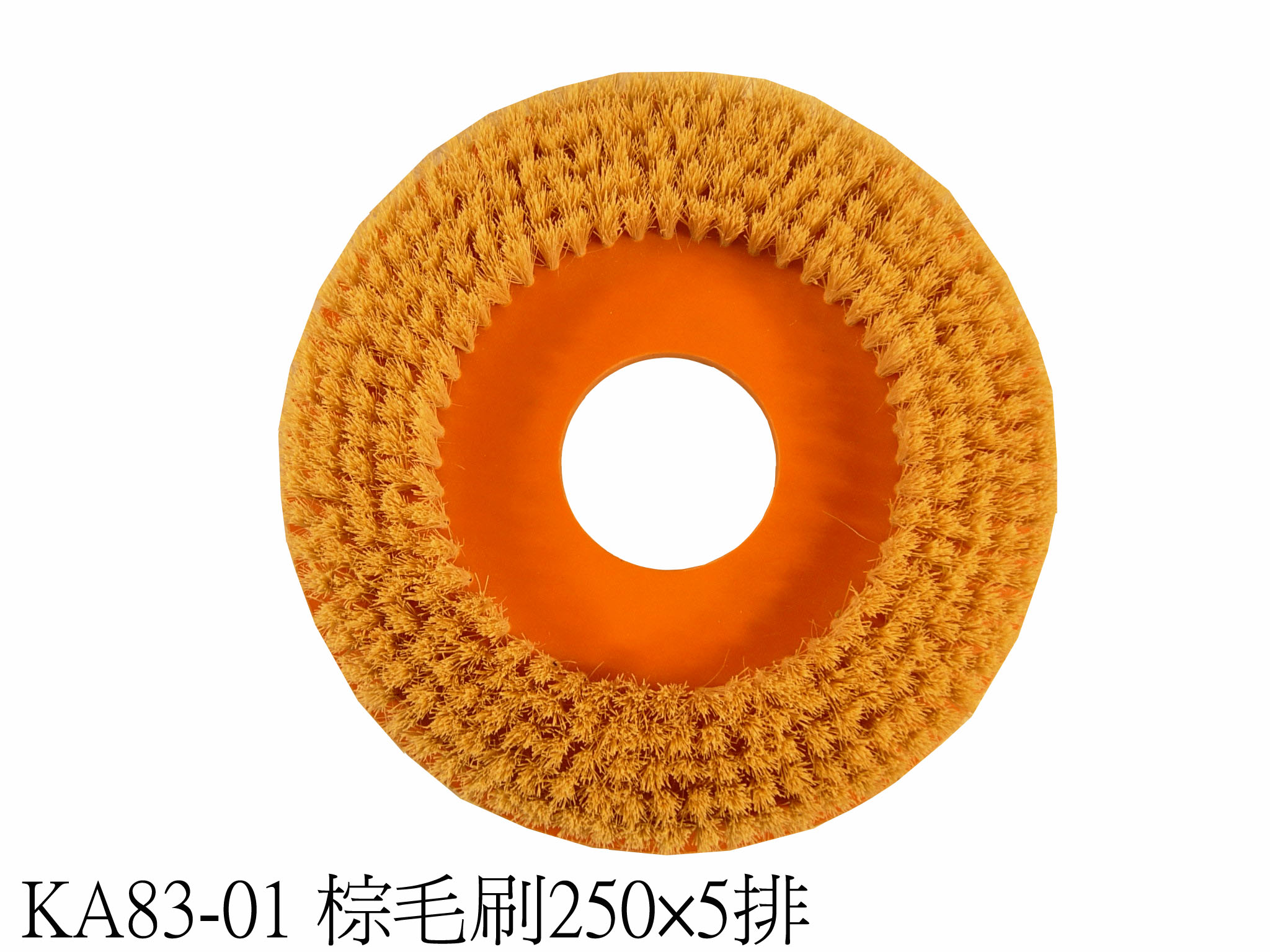 棕毛刷250φ 5排